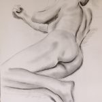 life drawing class, liverpool, southport and merseyside, done in charcoal