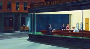 Another iconic painting, by Edward Hopper. art classes for beginners, liverpool, preston, formby, crosby, preston, lancashire and merseyside.