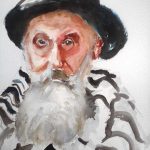 iley repind's painting, the old jew. a watercolour version done by artist roy munday. teaches art classes on merseyside and lancashire