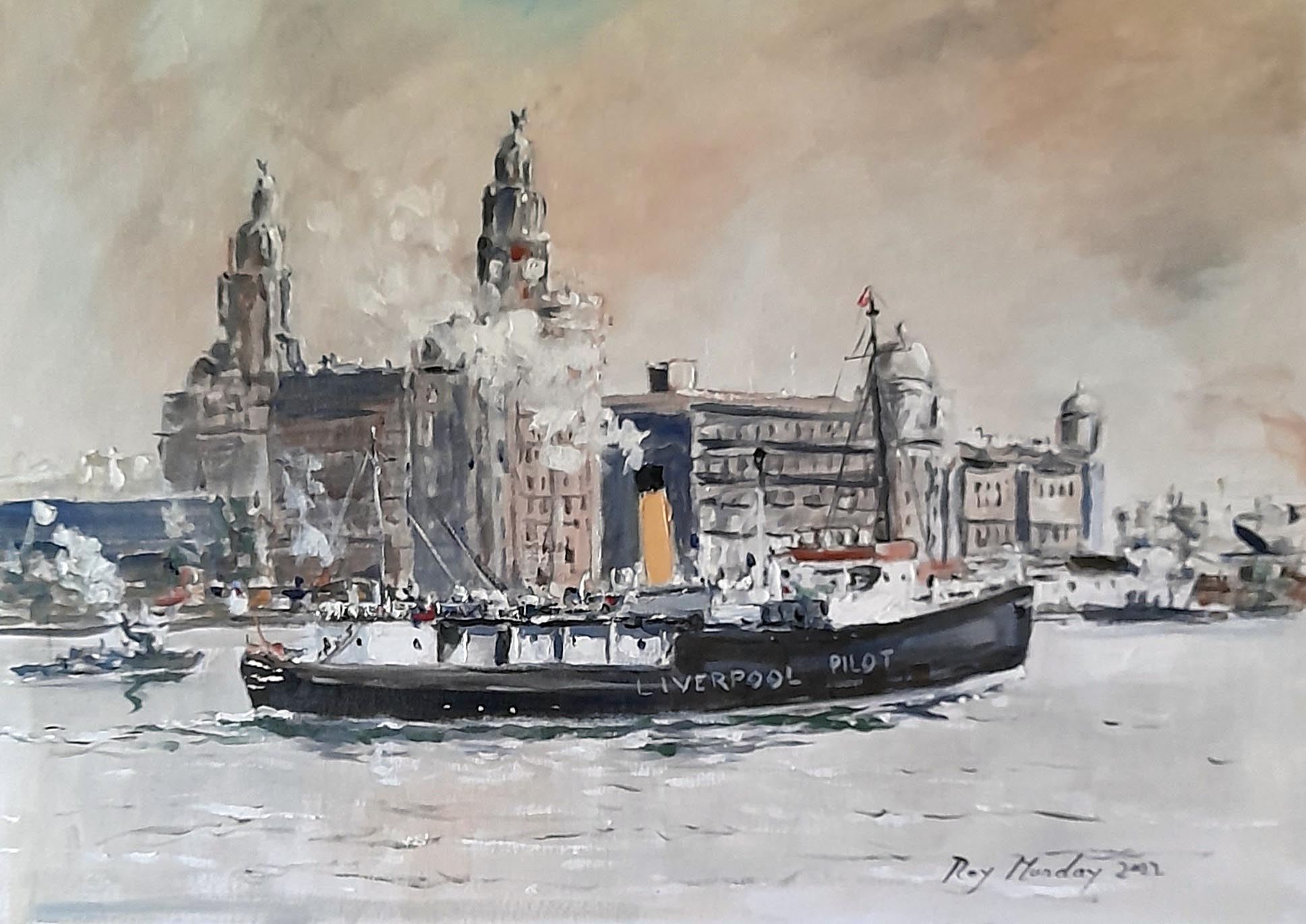 Liver buildings, Liverpool, river Mersey, Liverpool waterfront, paintings, buy painting, oil painting, Liverpool gifts,