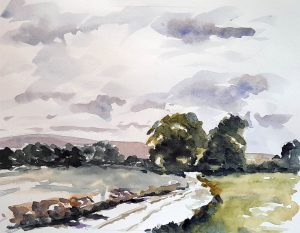 watercolour classes, near me, paintings of Gloucestershire, Frampton on Severn, river severn, beginners art class, near me,