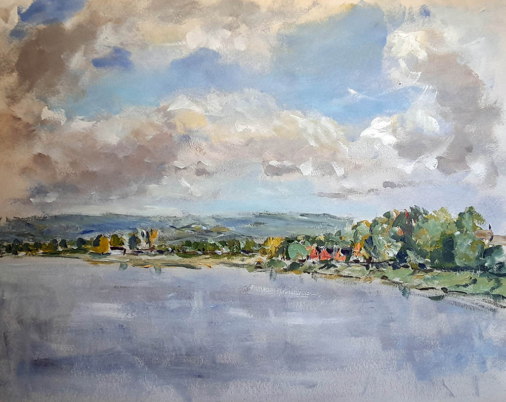 river Severn, Gloucestershire, painting for sale, paintings of Gloucestershire, painting as gift, paintings for sale,